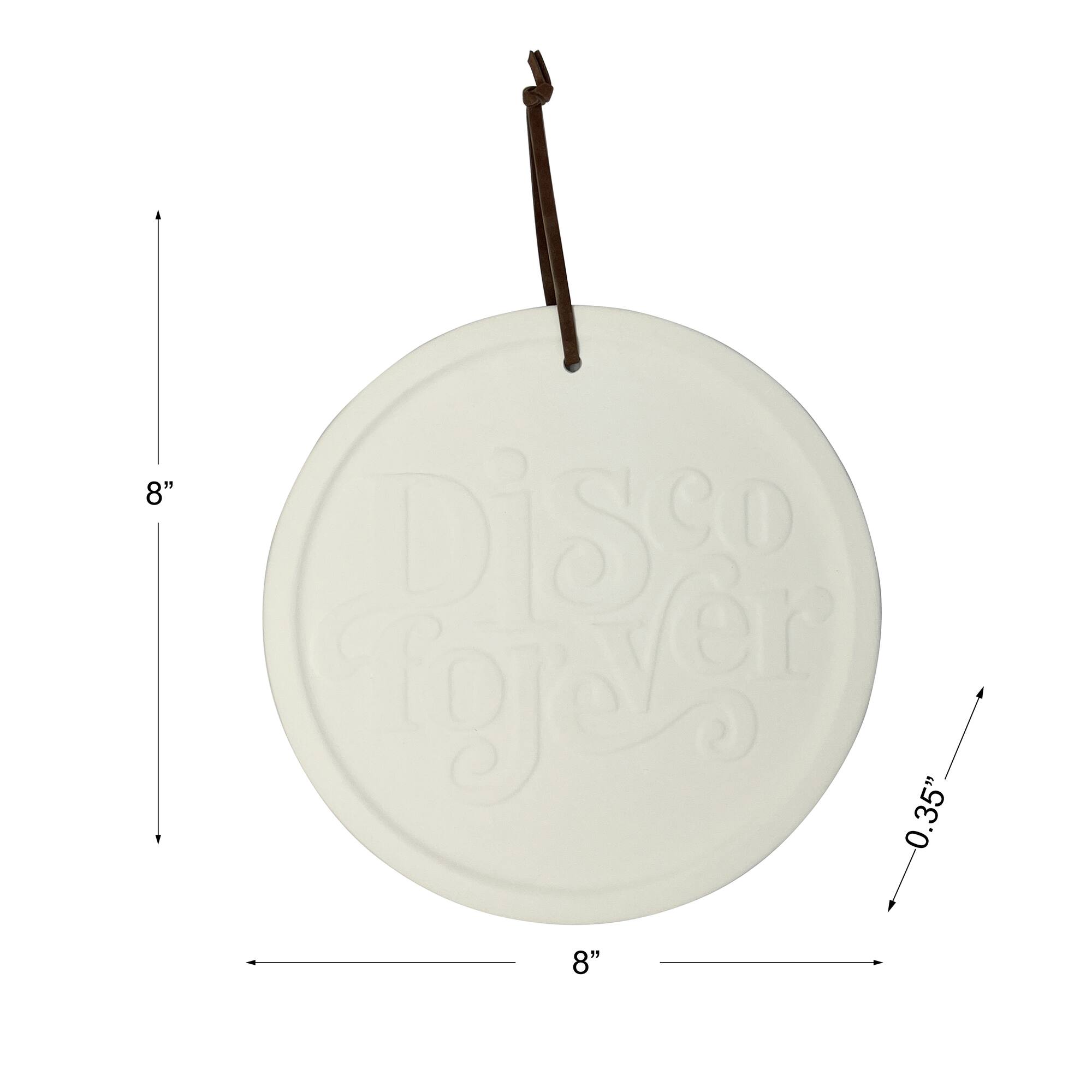 Jonathan Adler x Michaels 8" Disco Forever DIY Round Ceramic Plaque